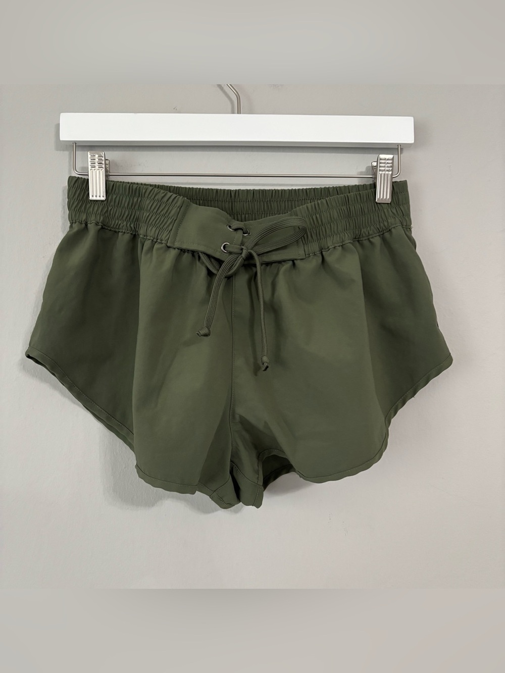 Free People Movement Olive Green Swim / Athletic Shorts